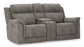 Next-Gen DuraPella PWR REC Loveseat/CON/ADJ HDRST- Slate Color