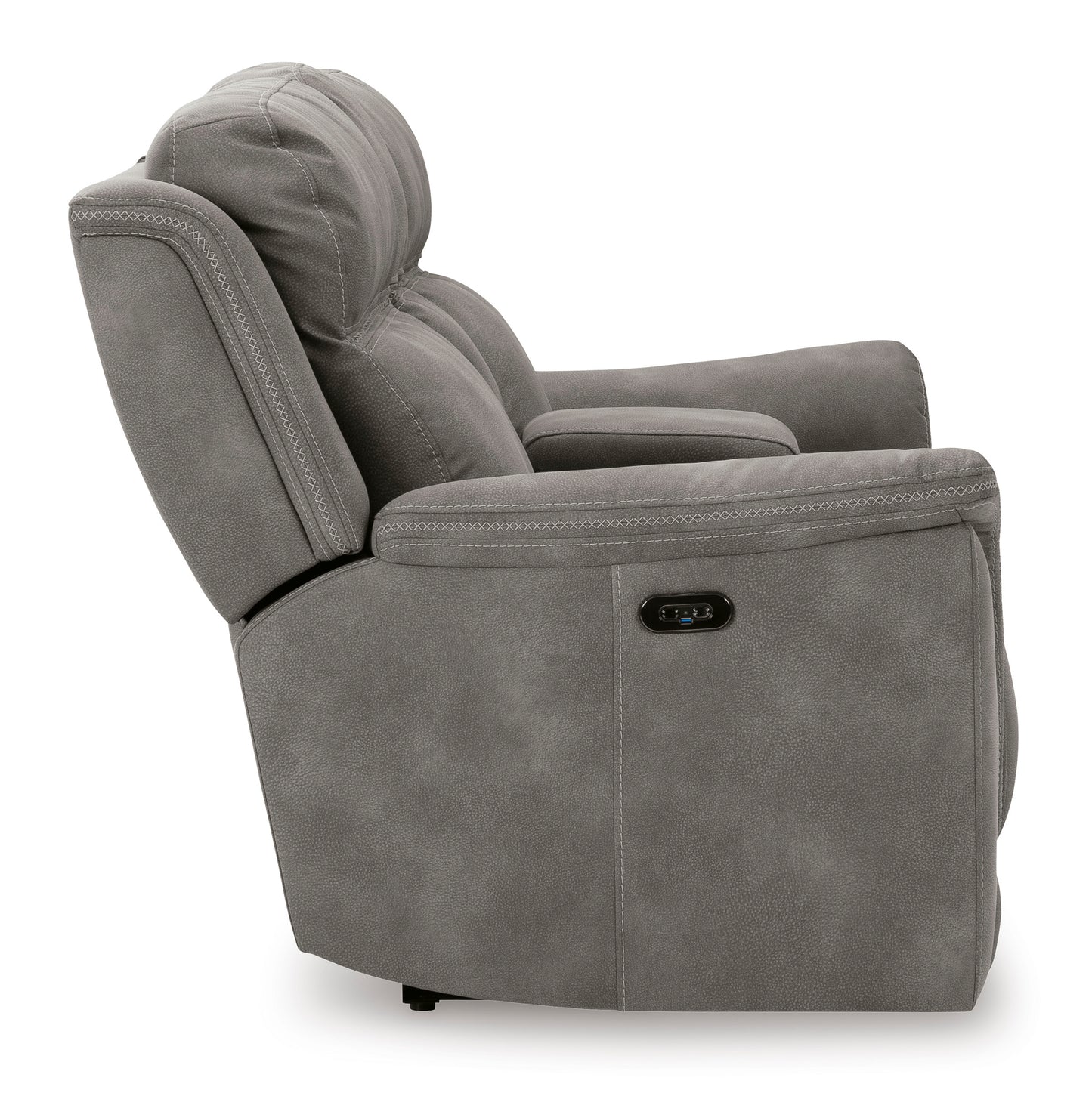 Next-Gen DuraPella PWR REC Loveseat/CON/ADJ HDRST- Slate Color