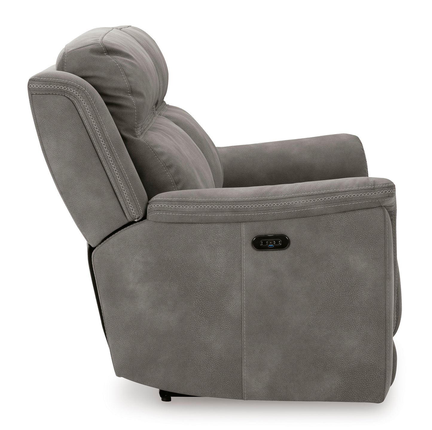 Next-Gen DuraPella 2 Seat PWR REC Sofa ADJ HDREST-- Slate Color