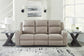 Lavenhorne Reclining Sofa w/ Drop Down Table-- Pebble Color