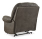 Camera Time Zero Wall Recliner-- Gunmetal Color