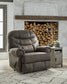 Camera Time Zero Wall Recliner-- Gunmetal Color