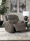 First Base Rocker Recliner-- Gunmetal Color