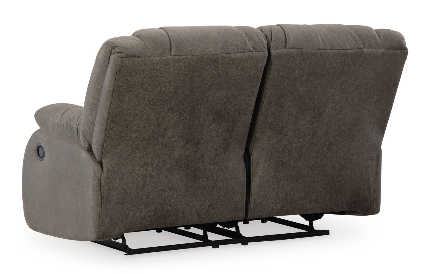 First Base Reclining Loveseat- Gunmetal Color