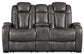 Turbulance PWR REC Loveseat/CON/ADJ HDRST- Quarry Color