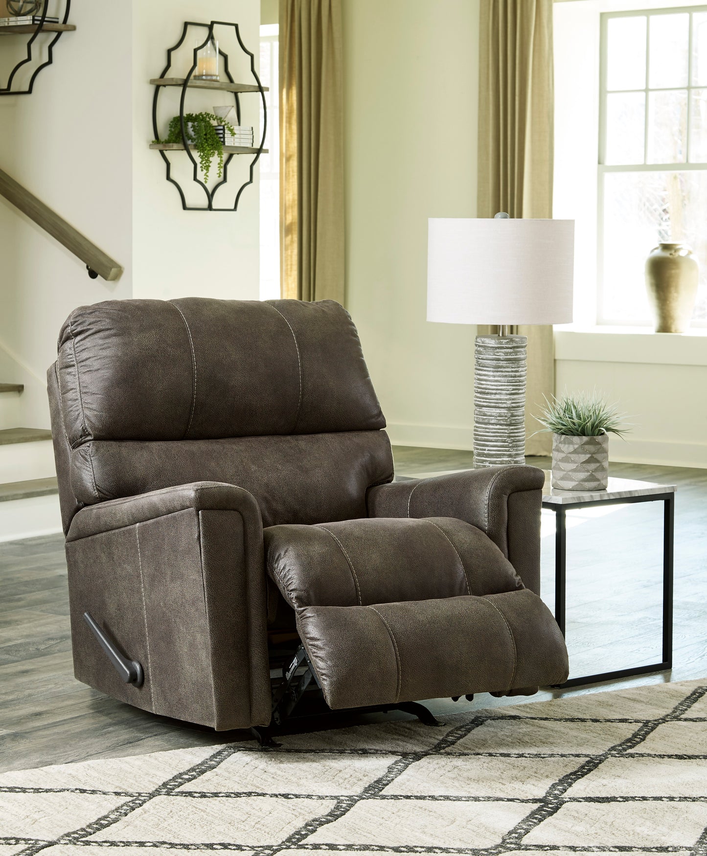 Navi Rocker Recliner- Smoke Color