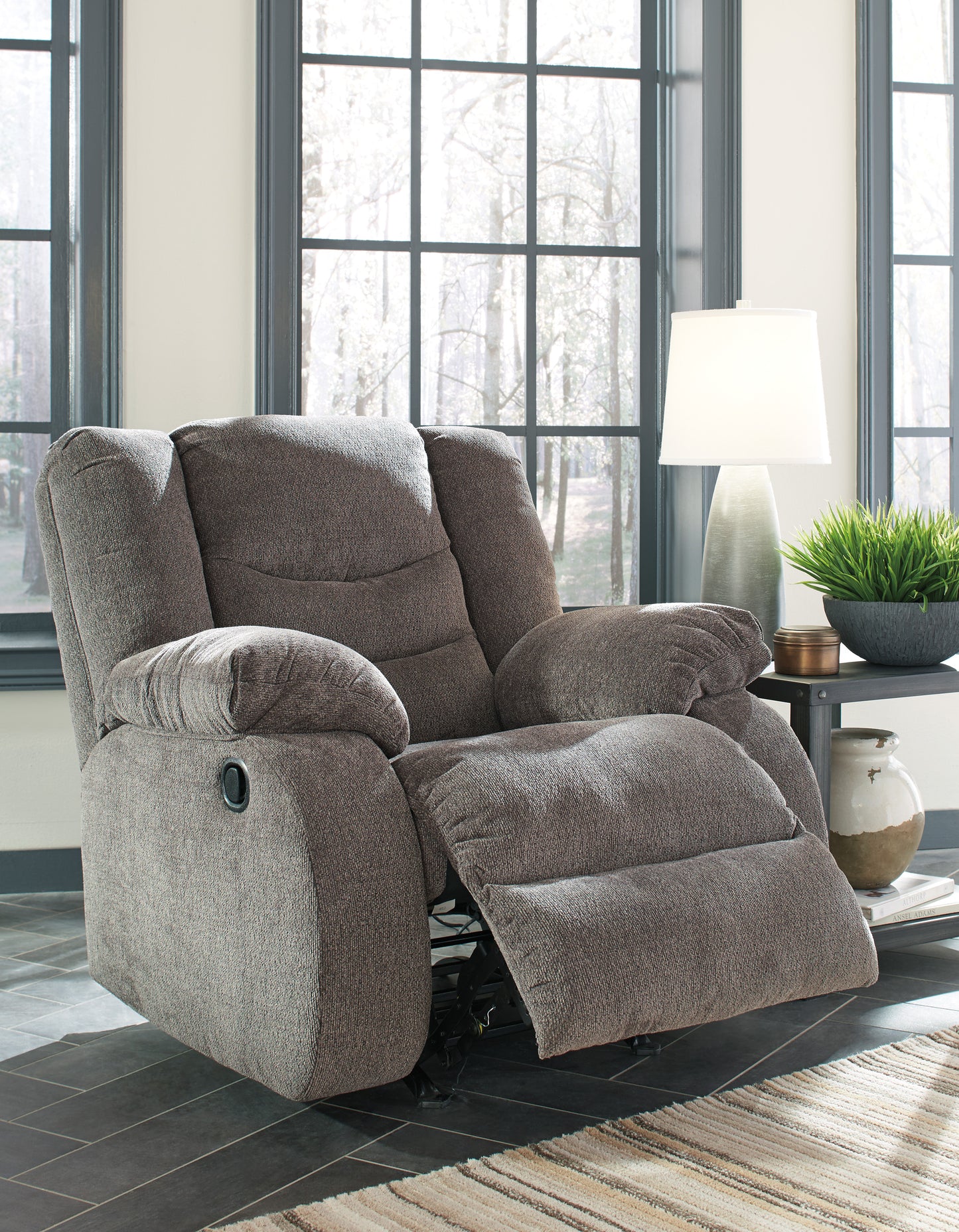 Tulen Rocker Recliner- Dark Gray Color