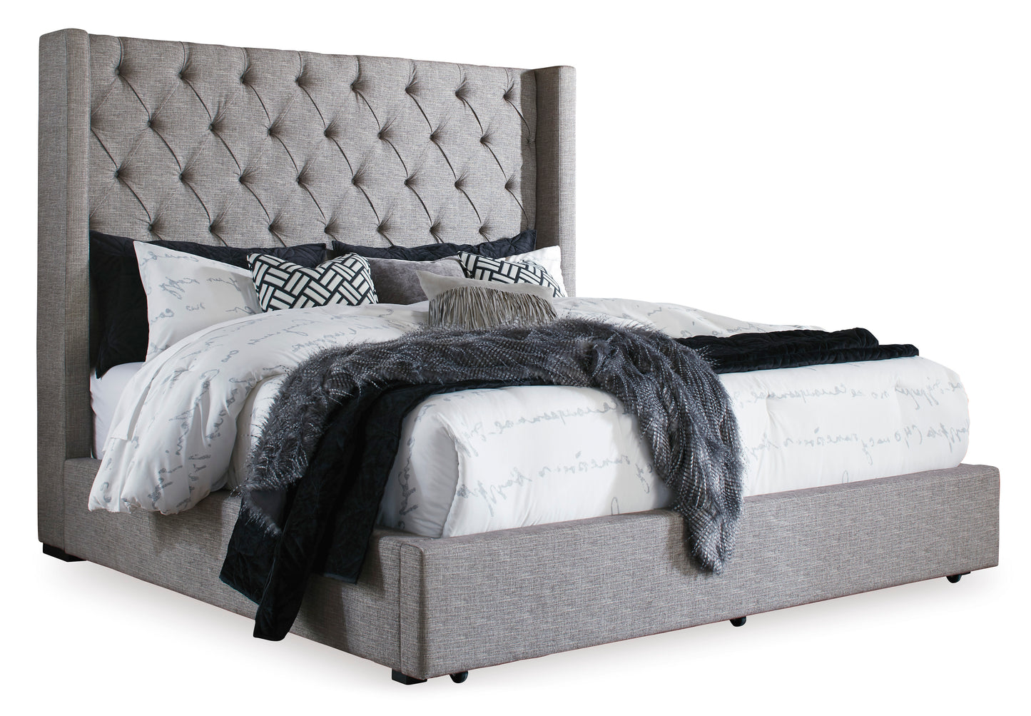 Sorinella King Upholstered Bed with 1 Large Storage Drawer