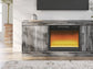 Baystorm 64" TV Stand with Electric Fireplace Premier Furniture & Mattress