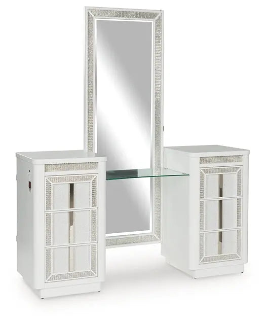 Chalanna Vanity with Mirror Premier Furniture & Mattress