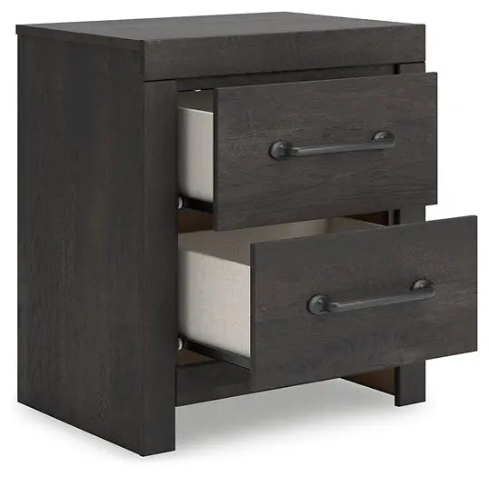 Hollivern Two Drawer Night Stand Premier Furniture & Mattress