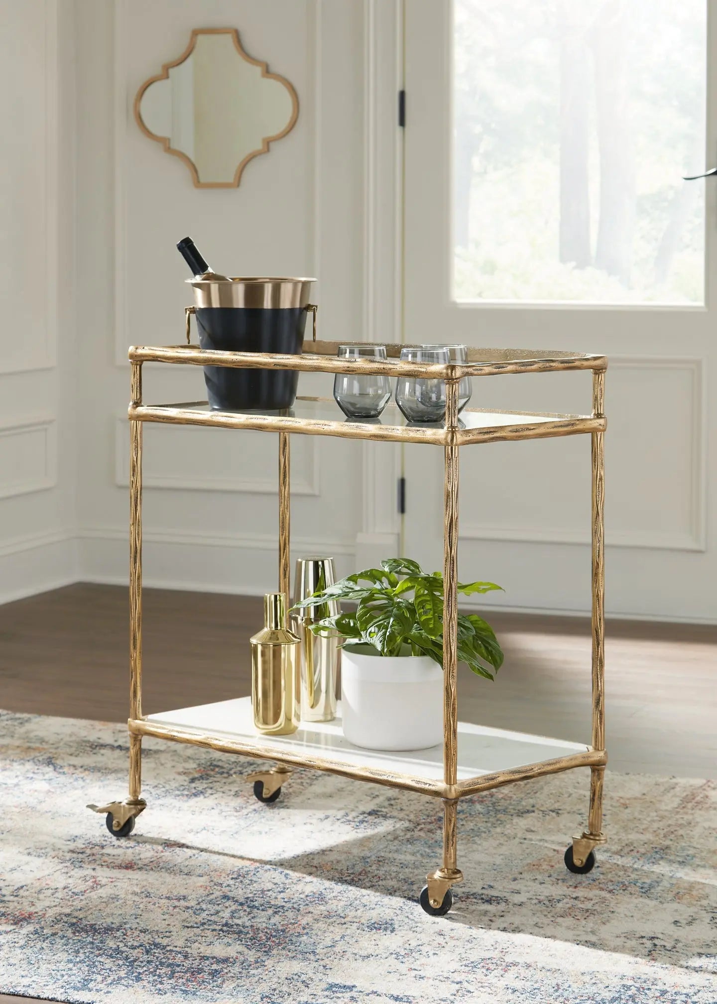 Plattfield Bar Cart Premier Furniture & Mattress