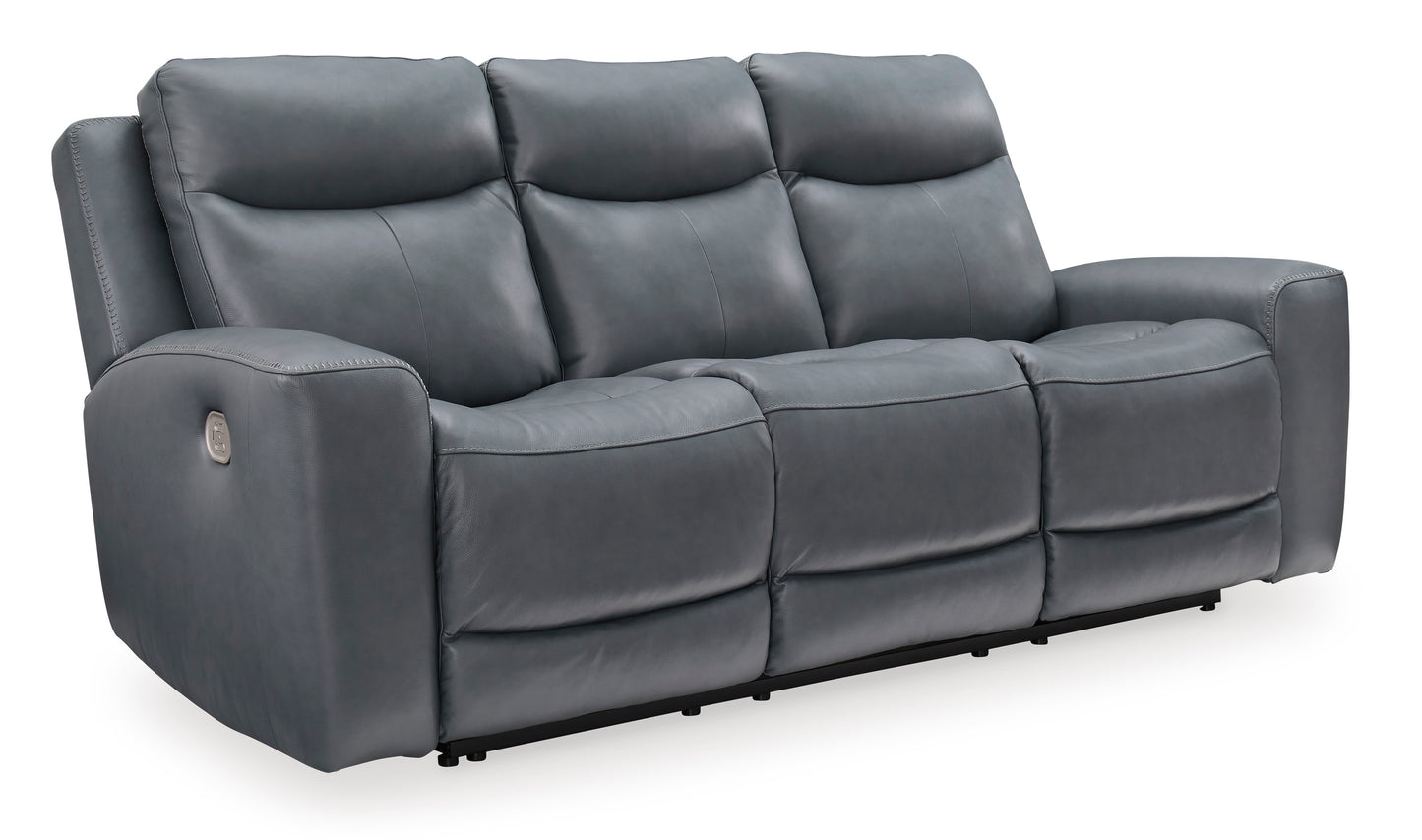 Mindanao PWR REC Sofa with ADJ Headrest-- Steel Color