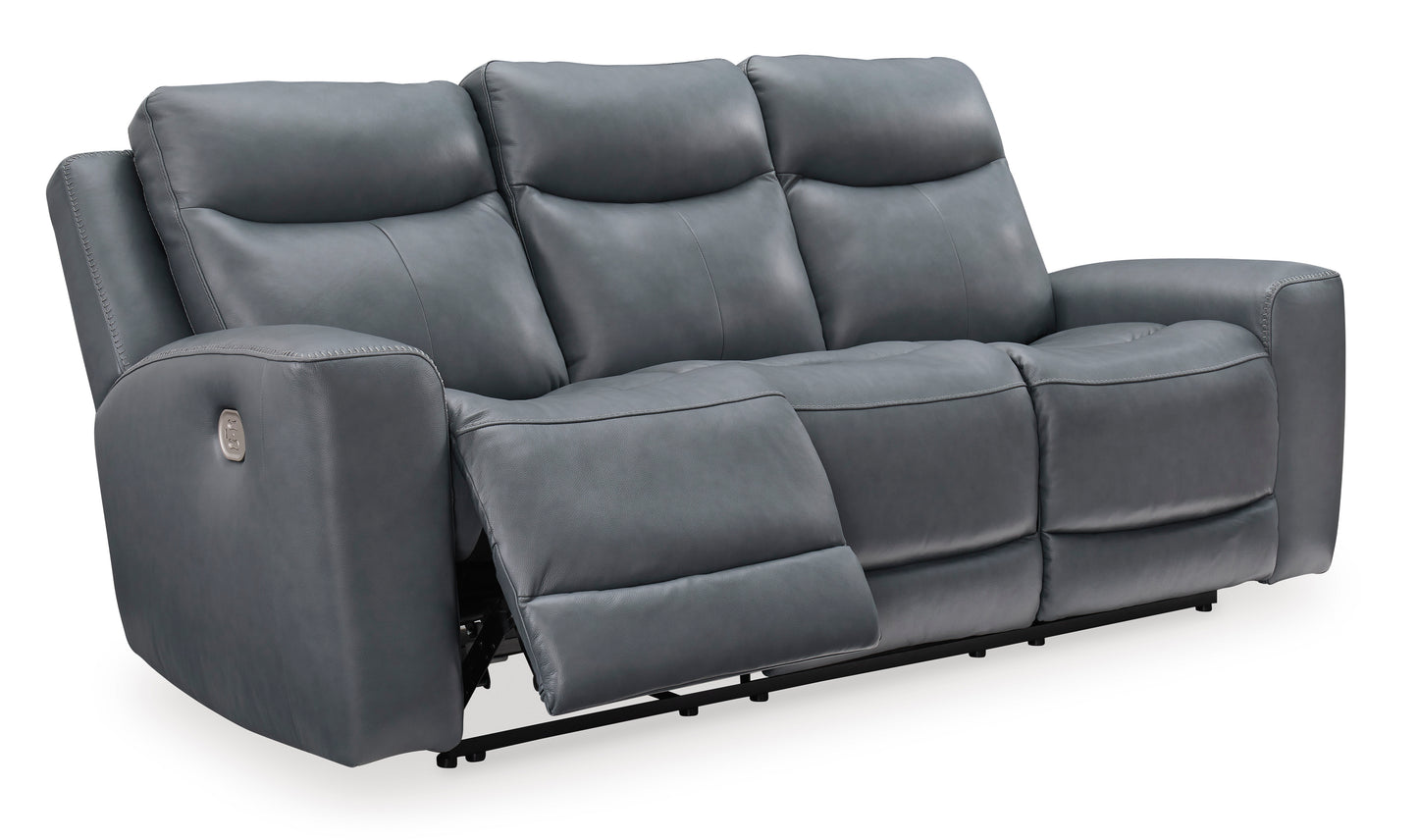 Mindanao PWR REC Sofa with ADJ Headrest-- Steel Color