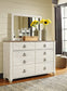 Willowton / Panel Headboard With Mirrored Dresser Premier Furniture & Mattress