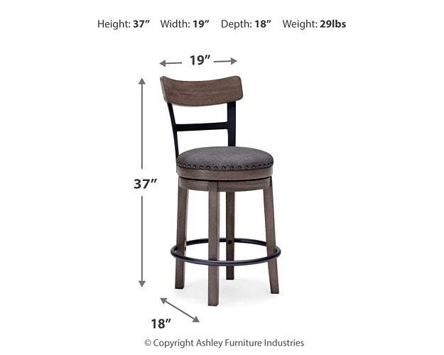 Caitbrook UPH Swivel Barstool (1/CN)