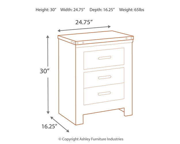 Trinell Queen Poster Bed with Dresser, Chest and 2 Nightstands