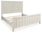 Shaybrock California King Panel Bed with Mirrored Dresser and 2 Nightstands