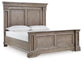 Blairhurst Queen Panel Bed with Mirrored Dresser