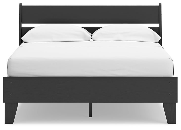 Socalle Full Panel Platform Bed with Dresser and Nightstand