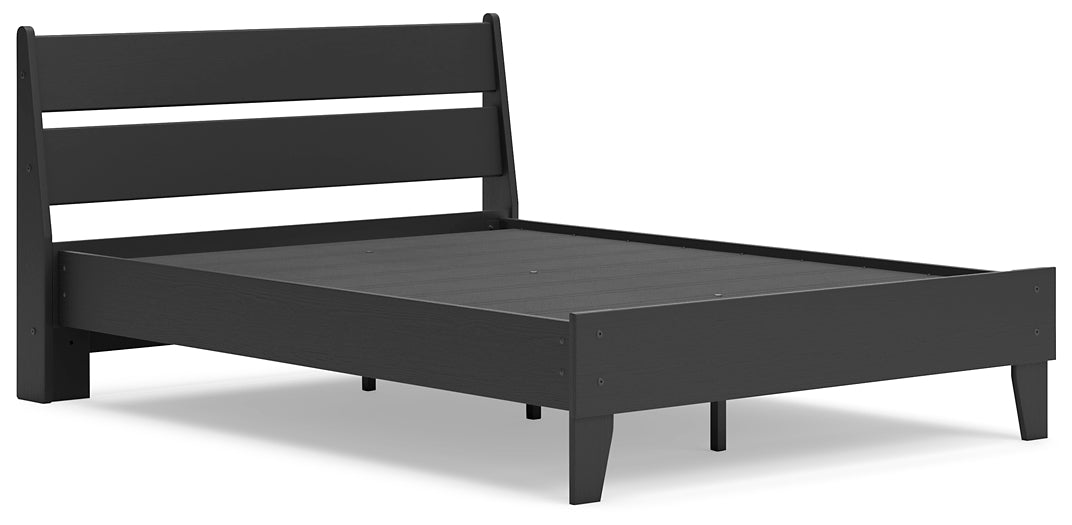 Socalle Full Panel Platform Bed with Dresser and Chest