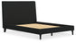 Cadmori Full Upholstered Bed with Mirrored Dresser and Chest