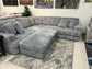 Tarra 3 pc sectional with storage ottoman