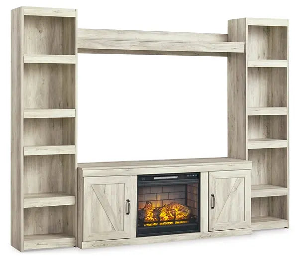 Bellaby 4-Piece Entertainment Center with Electric Fireplace Premier Furniture & Mattress