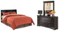Huey Vineyard Queen Sleigh Headboard with Mirrored Dresser Premier Furniture & Mattress