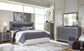 Lodanna King/California King Upholstered Panel Headboard with Mirrored Dresser Premier Furniture & Mattress