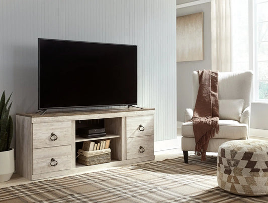 Willowton LG TV Stand w/Fireplace Option Premier Furniture & Mattress