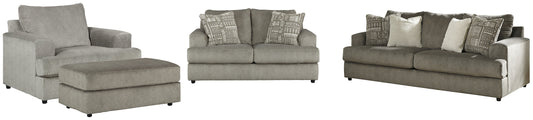 Soletren Sofa, Loveseat, Chair and Ottoman