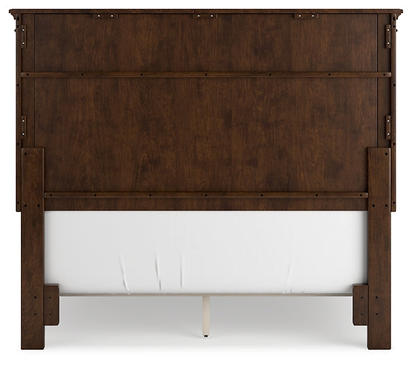 Danabrin Full Panel Bed with Mirrored Dresser, Chest and 2 Nightstands